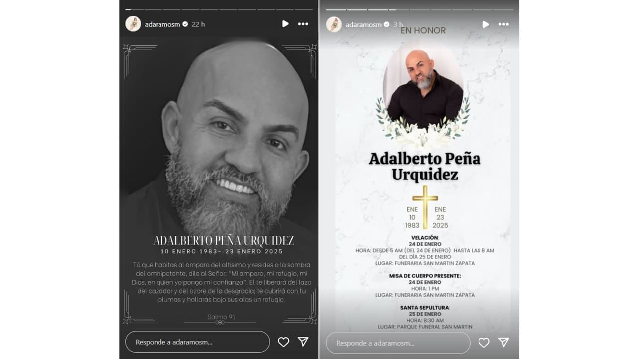 Así despidió su familia a Adalberto Peña.