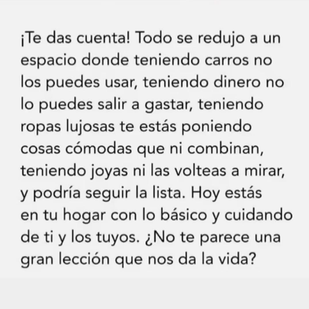 Nuestro Raúl nos compartió este mensaje que sin duda nos lleva a una profunda reflexión sobre lo que estamos viviendo en el intento de frenar la propagación del coronavirus.