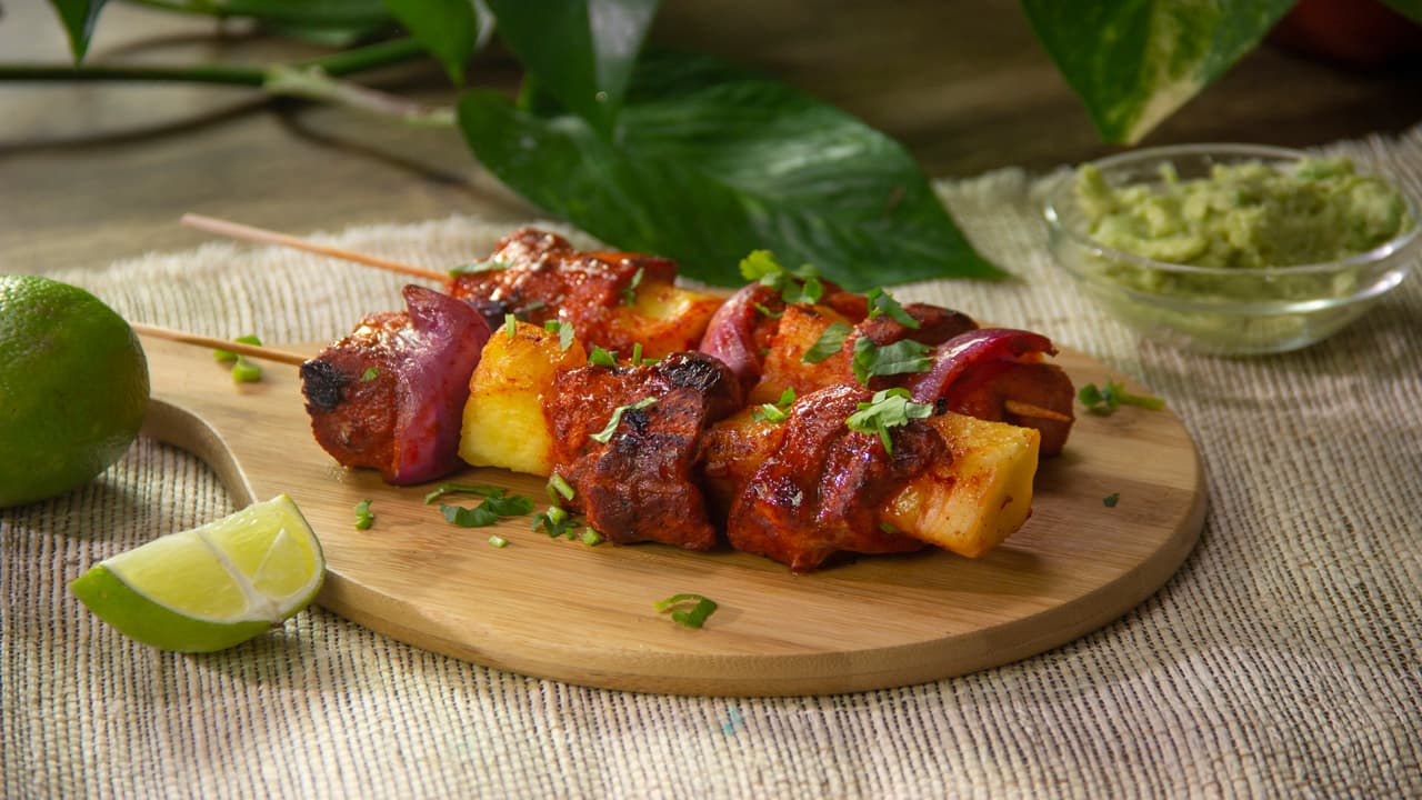 Brochetas al pastor