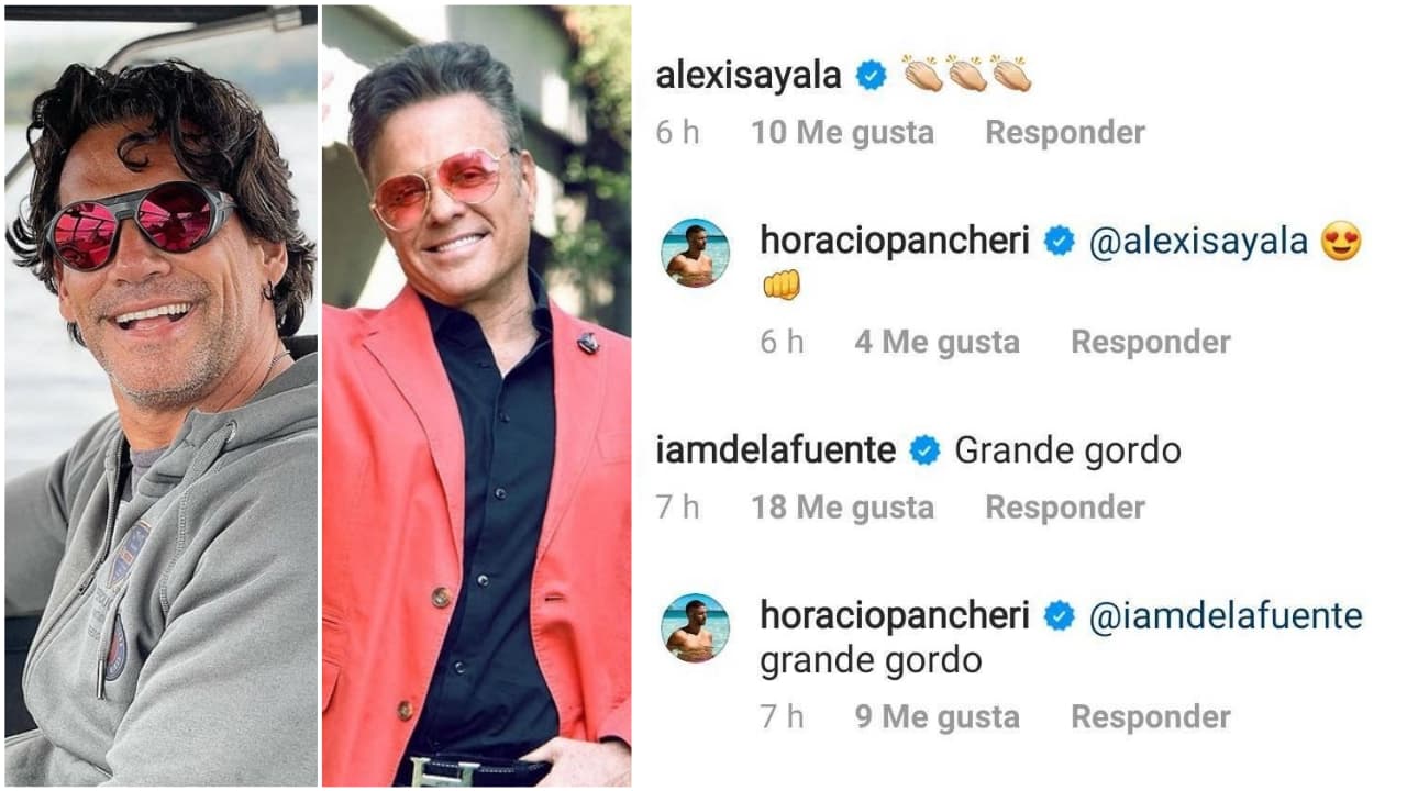 Los actores
<b> Alexis Ayala y Cristian de la Fuente</b> también felicitaron a Pancheri.
<br>