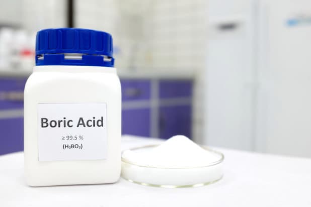 Los detectives recuperaron la botella de tapa roja de la casa el 14 de enero. La etiqueta indicaba que contenía ácido bórico y se usa para matar insectos, dijeron las autoridades.