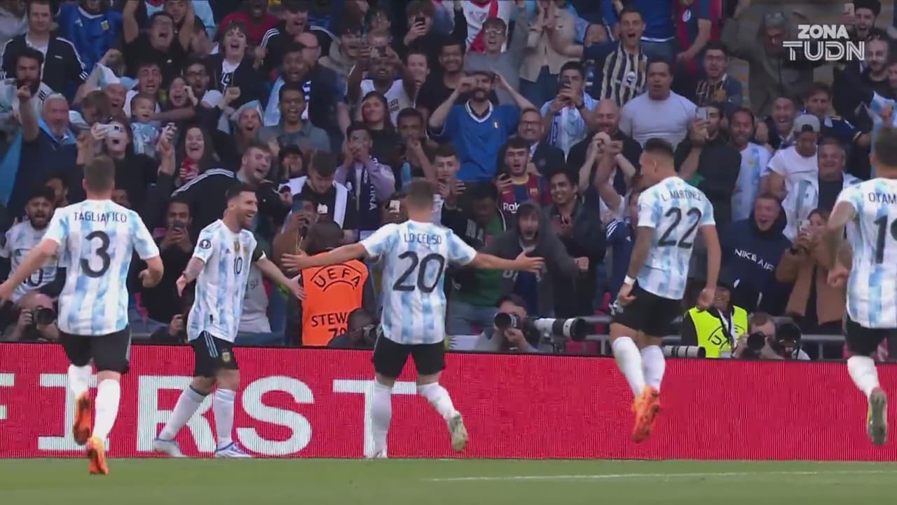 ¡Qué jugadón se mandó Messi! Asiste para el 0-1 de Lautaro Martínez