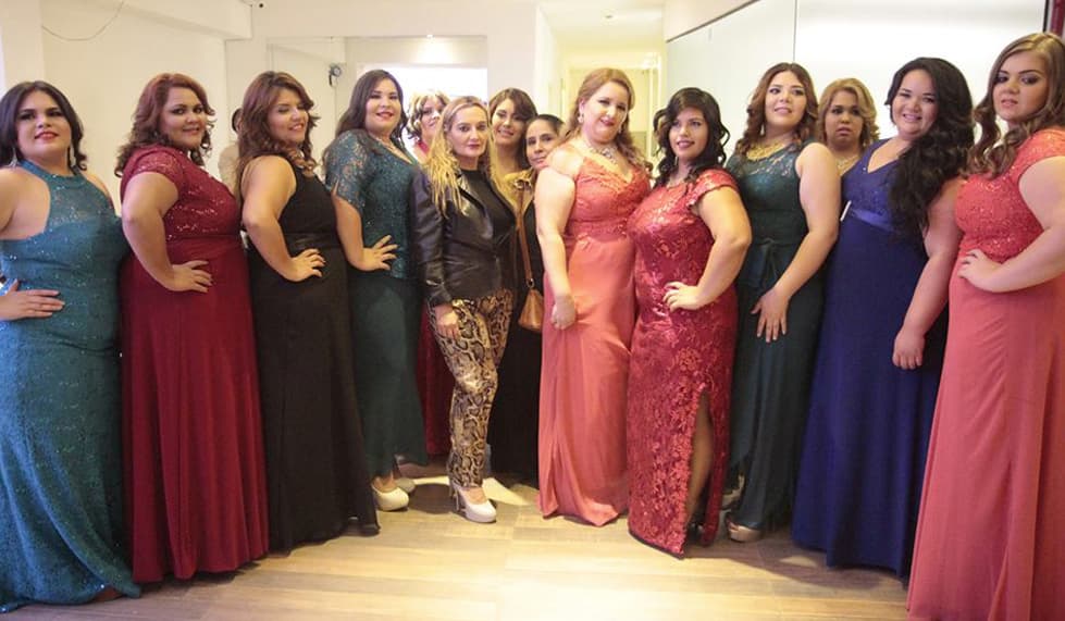 Las participantes del concurso Miss Gordita