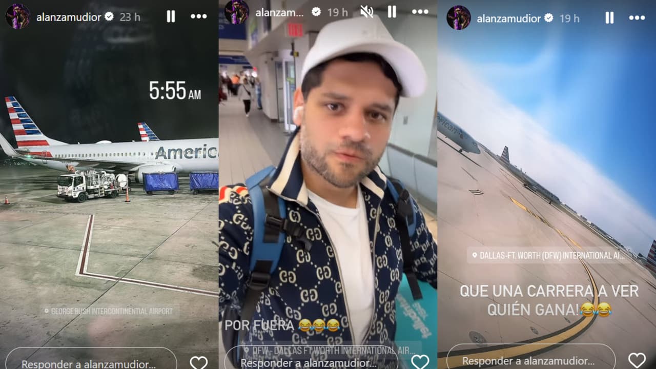 Alan Zamudio, de Mi Banda El Mexicano de Casimiro, documentó el despegue del avión que transportó a la agrupación desde Dallas, Texas, hasta Mazatlán, México, sin imaginar que horas después pasarían momentos de zozobra.
