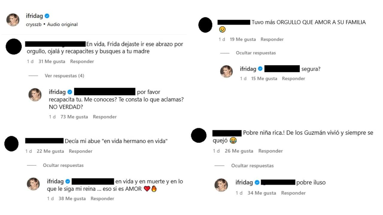Frida Sofía responde a las críticas.
