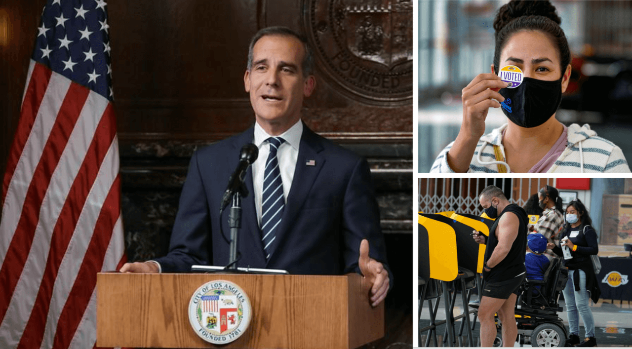 "Estamos muy preparados para las elecciones en Los Ángeles”: Garcetti promete seguridad durante el 3 de noviembre