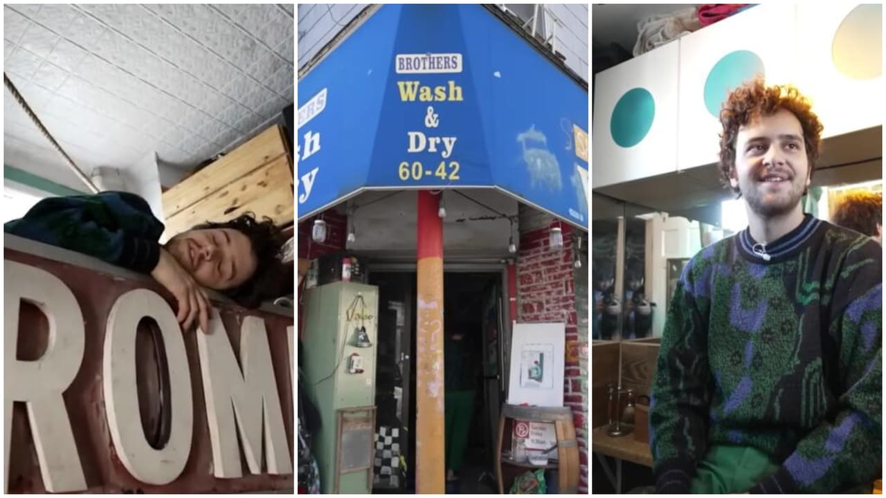 Joven paga $1,850 al mes por vivir en una ‘rara’ lavandería en Queens, Nueva York