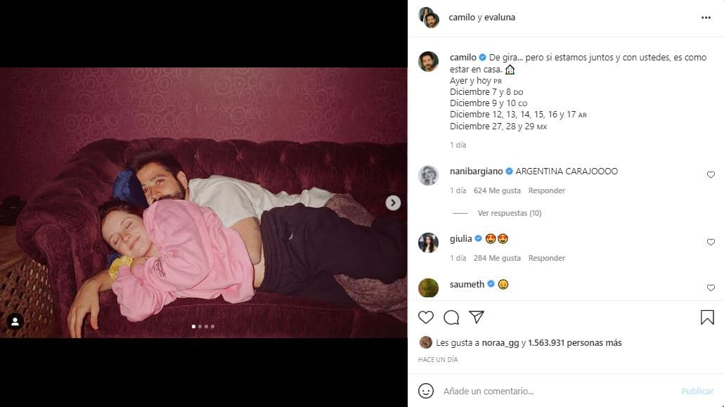 Camilo y Evaluna de gira