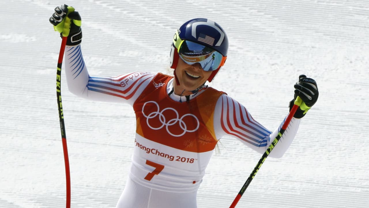 Lindsey Vonn gano su tercera medalla olímpica, por siete de Campeonatos Mundiales.