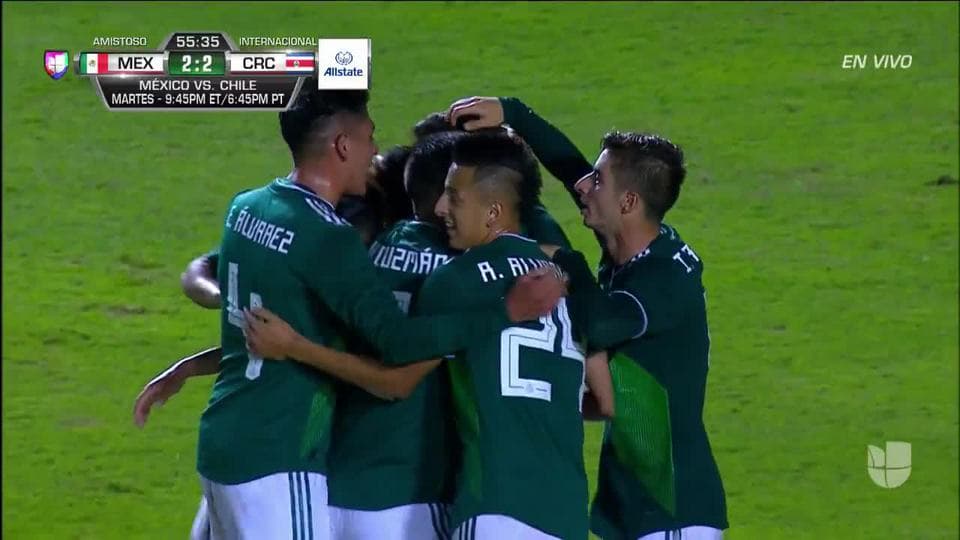 ¡GOOOL! Henry Martín anota para Mexico