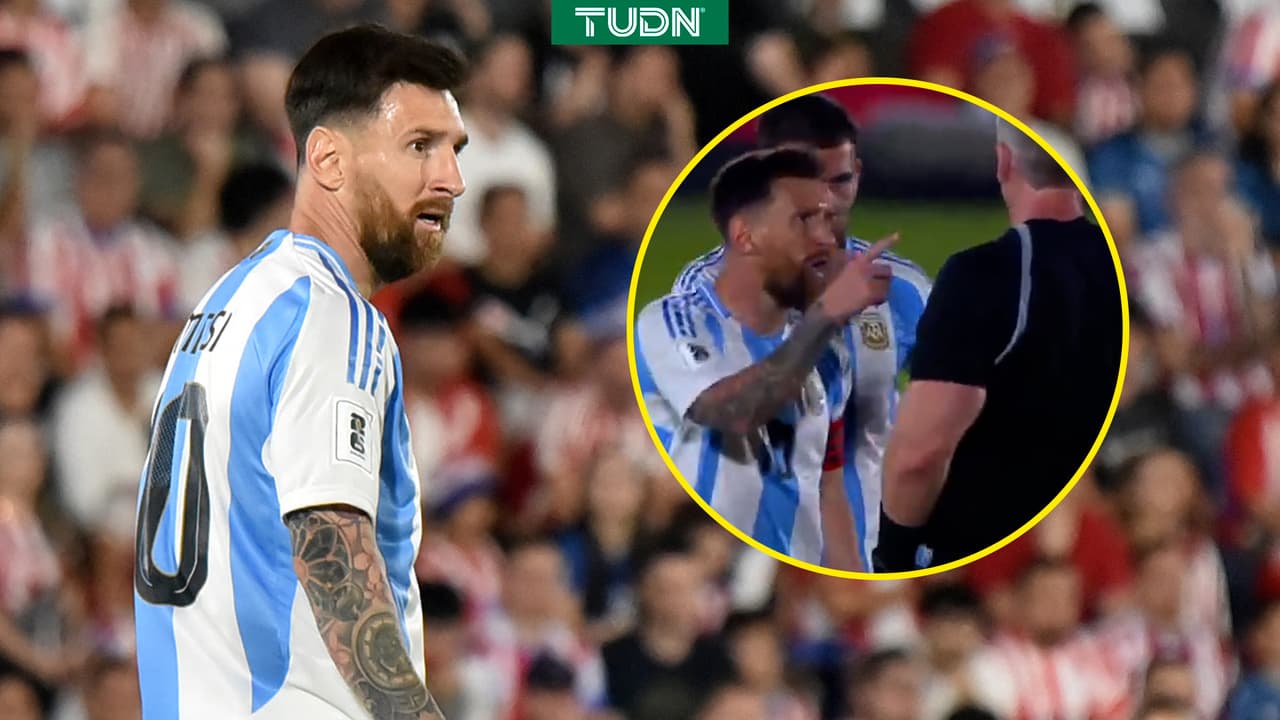 El efusivo reclamo de Messi en la derrota ante Paraguay 