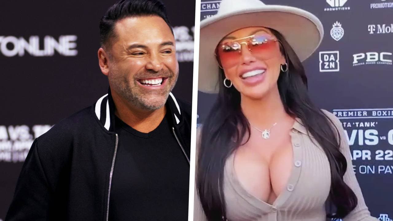 La novia de Óscar de la Hoya promete que habrá moda en la pelea de Gervonta Davis y Ryan García