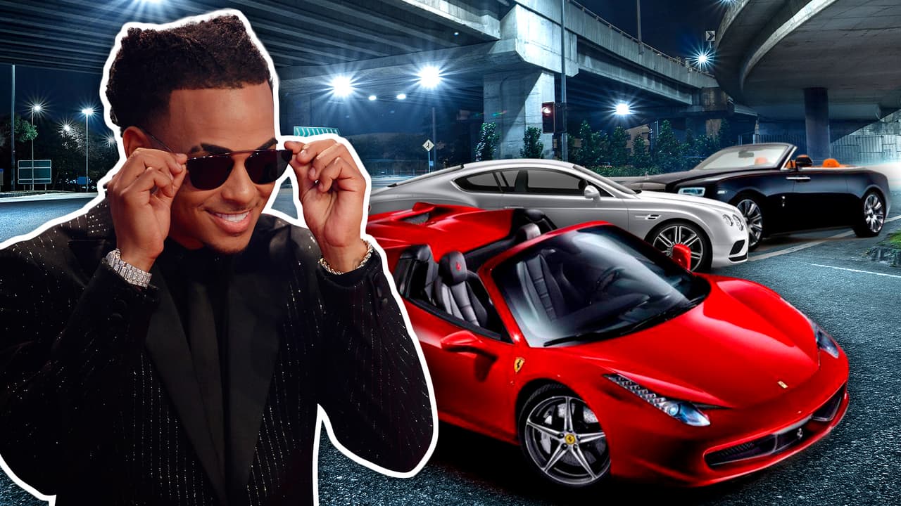 Lujo y adrenalina sobran en la colección de carros de Ozuna