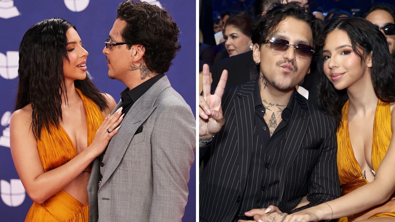 Lo que no viste de Ángela Aguilar y Nodal en el detrás de cámaras de los Latin GRAMMY 2025