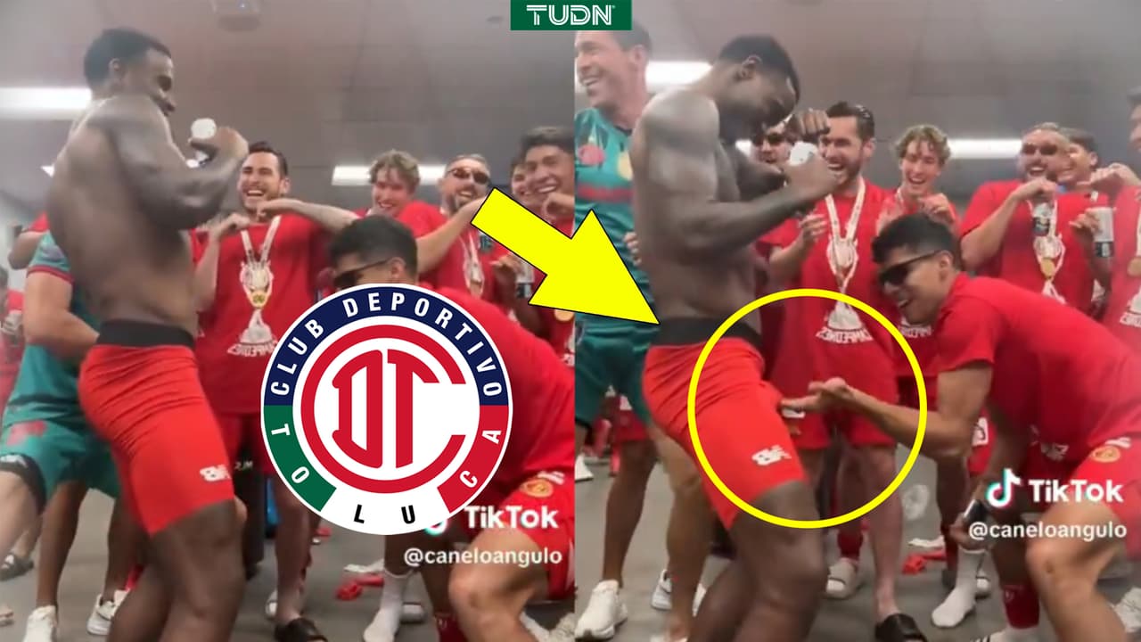 El impúdico festejo del Toluca entre Barbosa y Helinho tras vencer al América