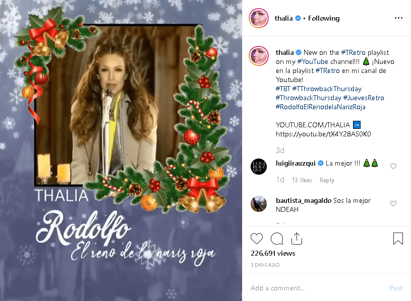 "La Navidad viene todos los años para recordarnos que
<b>el amor es más poderoso</b> que la indiferencia, y que no hay alegría más grande que la alegría de compartir una feliz Navidad", expresó la cantante.