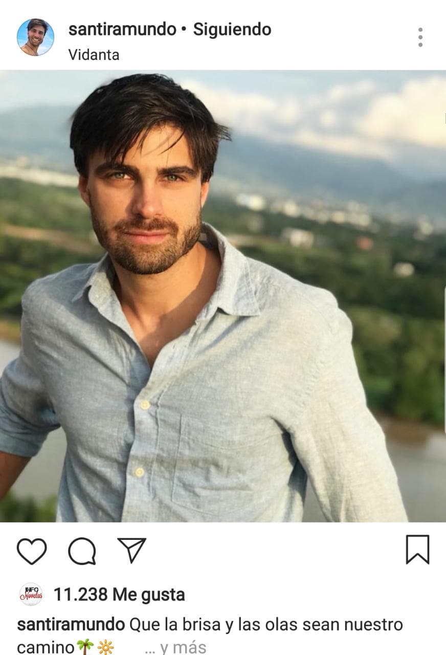 El actor compartió una fotografía en sus redes con el mensaje: “Que la brisa y las olas sean nuestro camino”.