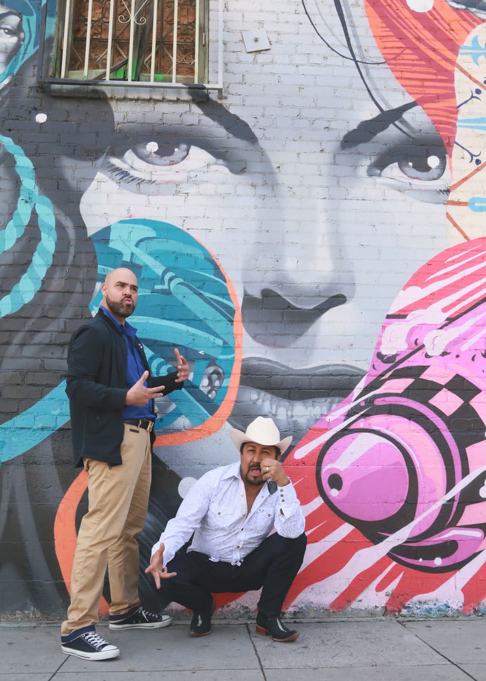 "Tirando barrio", según El Pelón y El Feo.