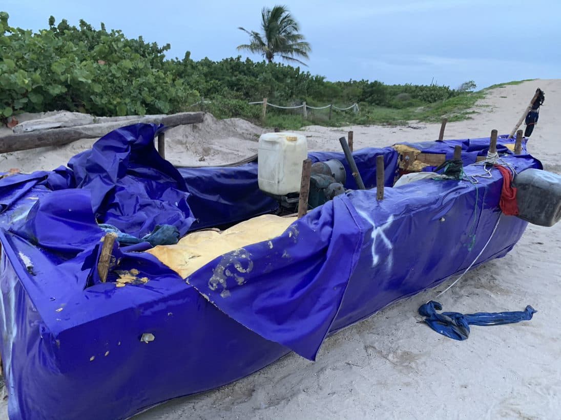 La balsa de migrantes cubanos apareció en North Miami Beach, un poco más al norte de la calle 79, en North Beach Oceanside Park.