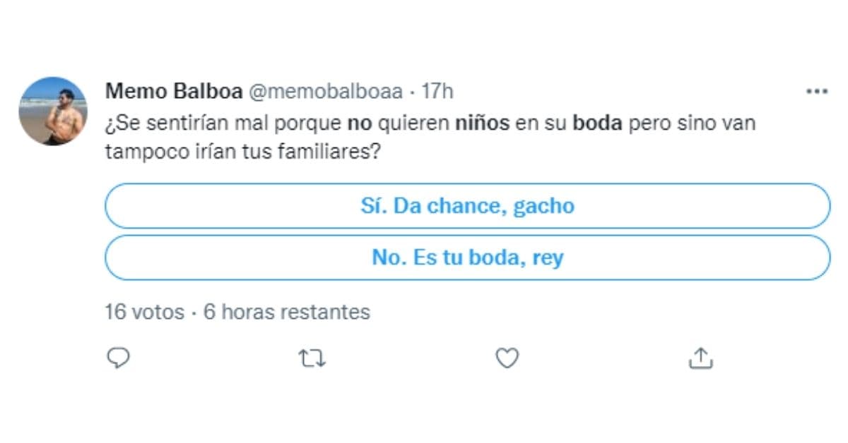 encuesta niños en las bodas