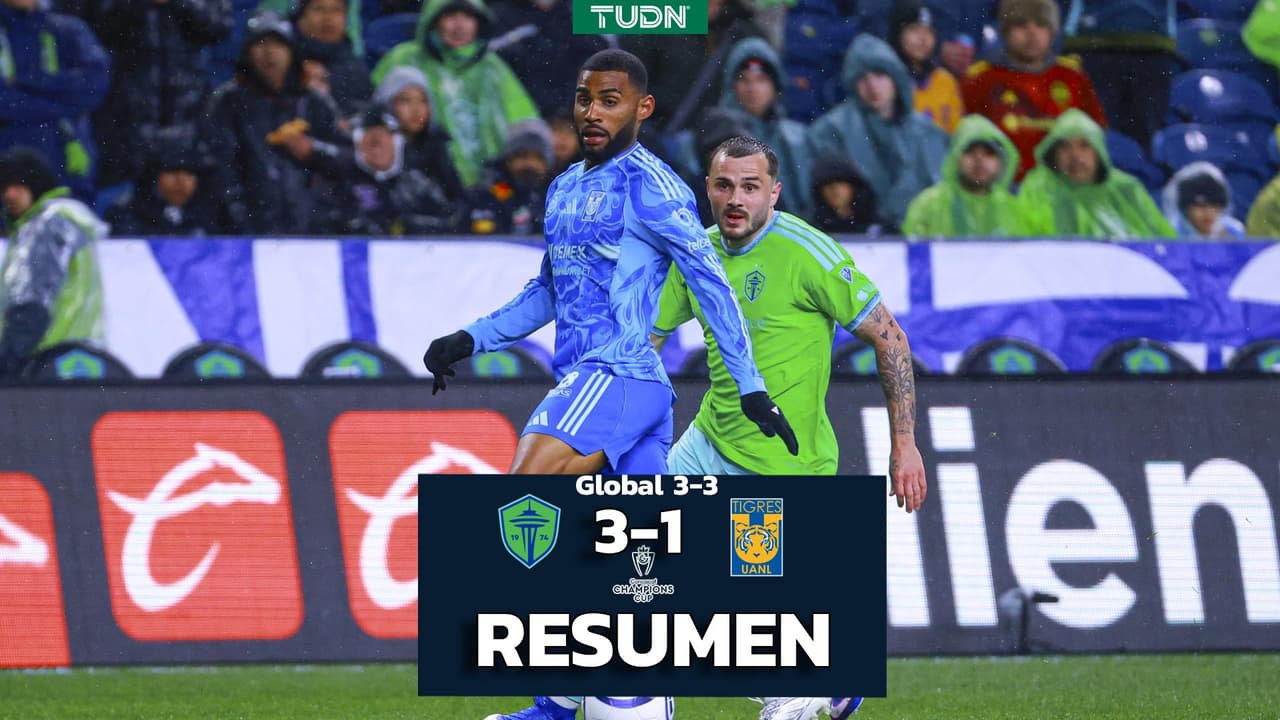 Seattle Sounders gana, pero Tigres avanza en la Concacaf Champions Cup