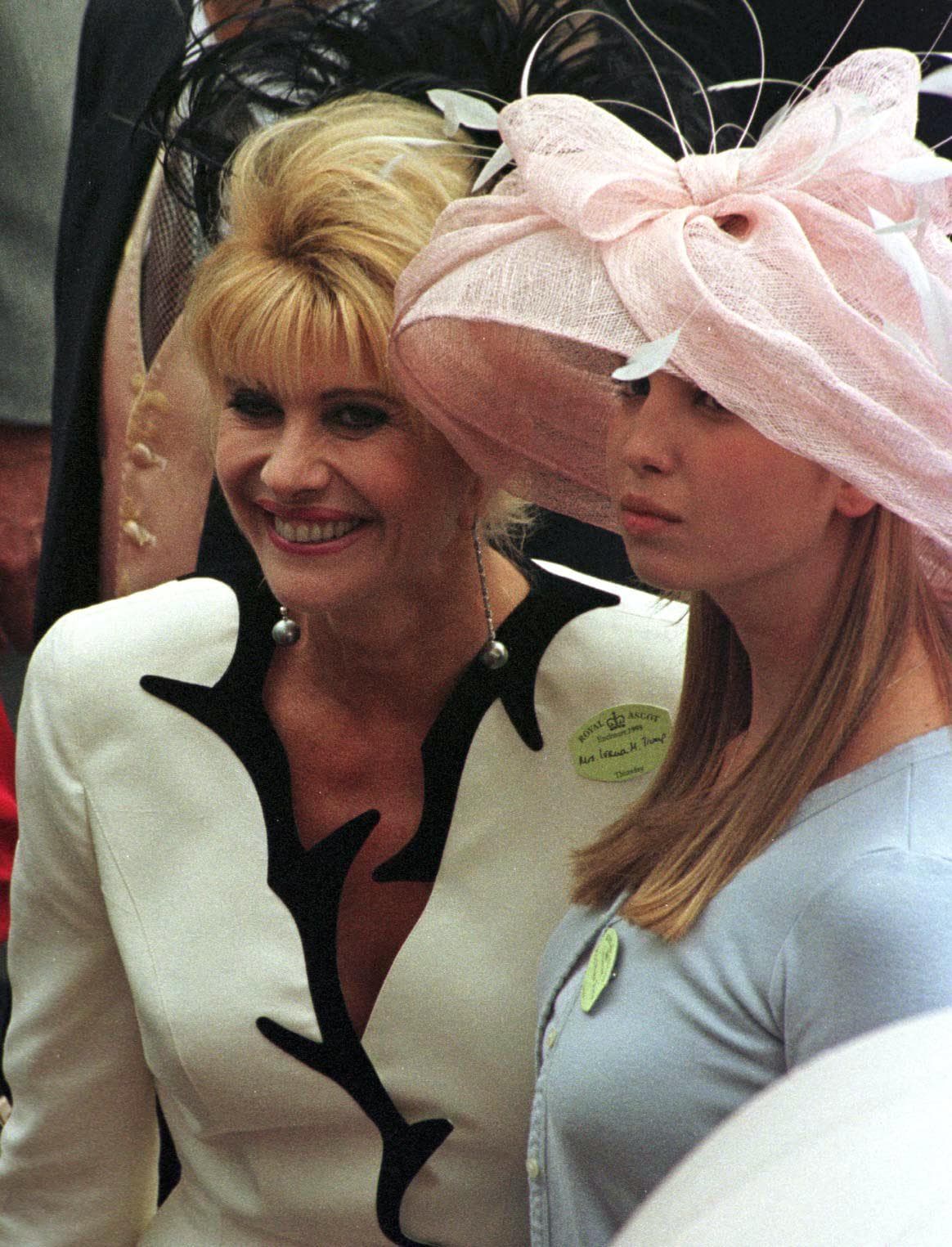 Ivana junto a su hija, Ivanka. 
<br>