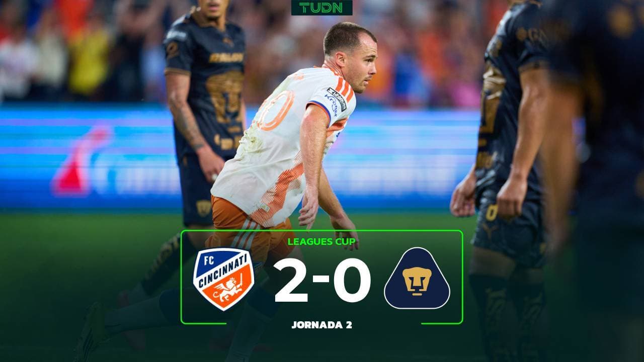 Resumen | FC Cincinnati deja virtualmente eliminado a Pumas