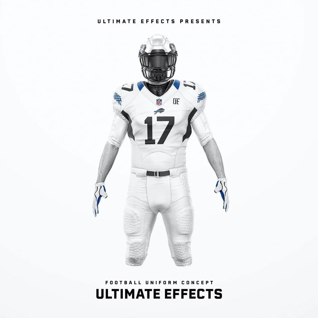 Buffalo Bills - Lucen en blanco debido a las maravillosas nevadas que tiñen la ciudad.