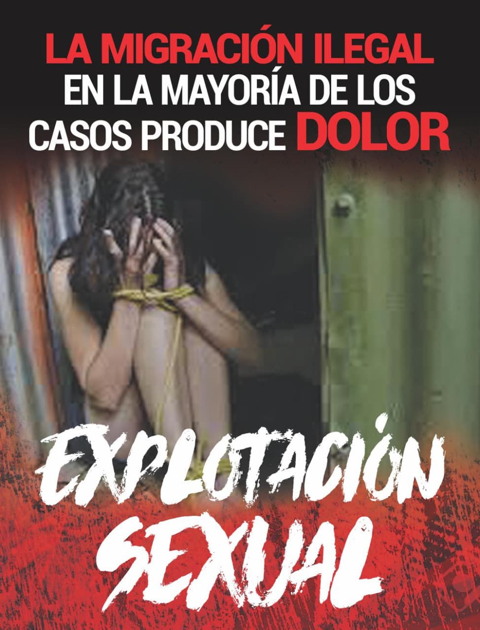 "Illegal migration in most cases causes pain," reads one of the government campaign ads targeting sexual abuse of migrants.