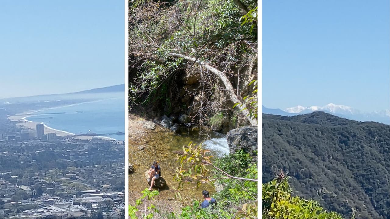 El sendero escondido en las montañas de Pacific Palisades, tiene la ubicación perfecta. En un día despejado, podrás disfrutar de la vista al océano, la isla Catalina, la ciudad de Los Ángeles y hasta las majestuosas montañas, cubiertas de nieve, en el condado de San Bernardino. El destino ha recuperado su esplendor tras las tormentas en el sur de California.