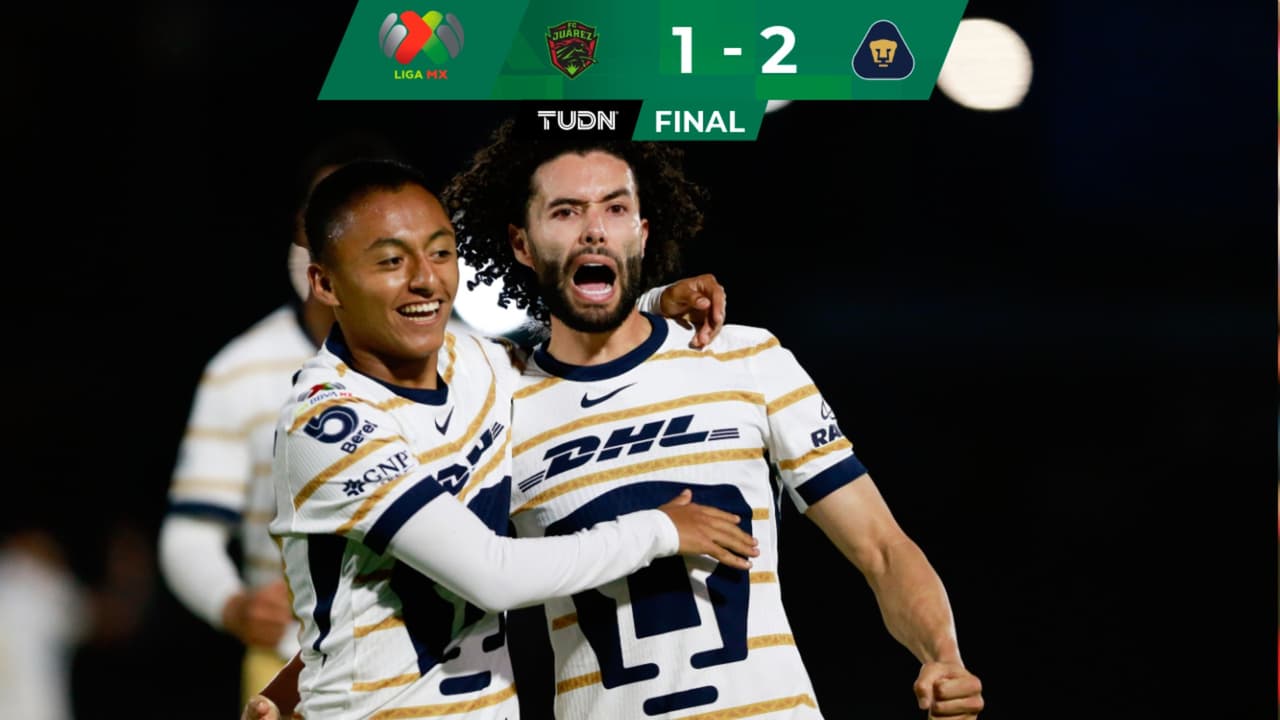 Pumas saca victoria de mérito ante FC Juárez