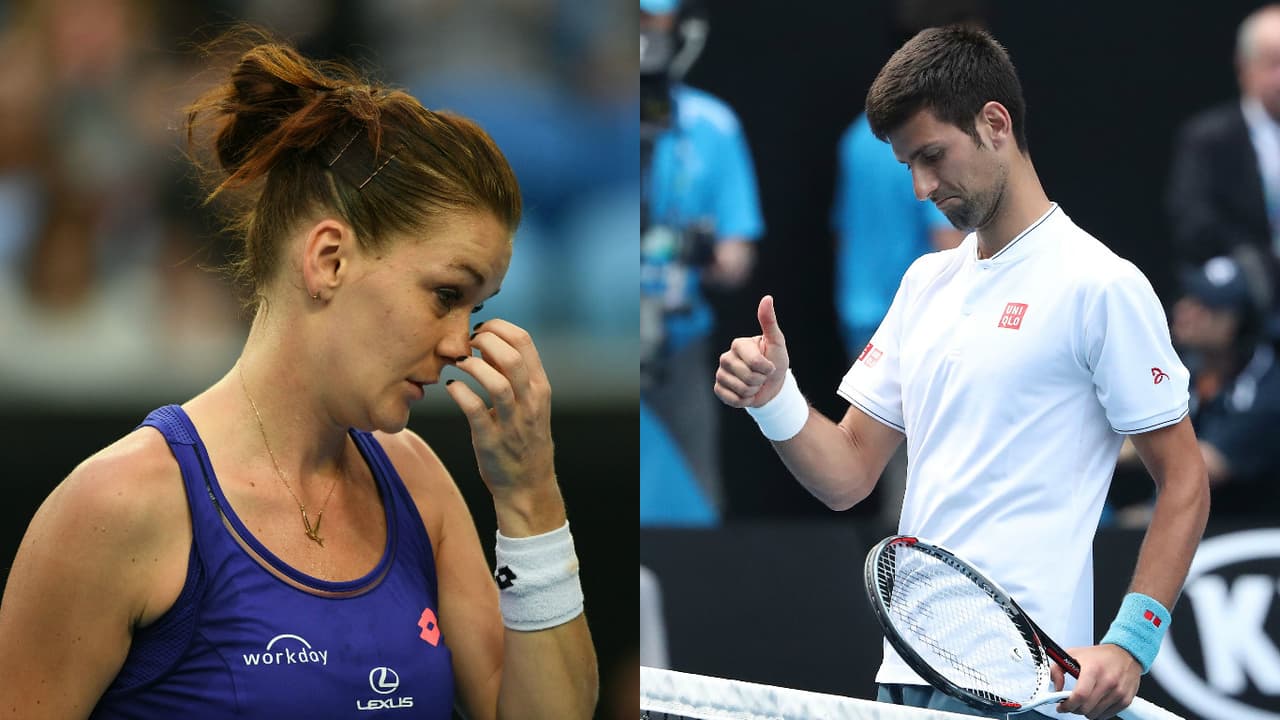 Sorpresas en femenino y masculion en el Australian Open. El serbio Novak Djokovic, campeón defensor, se despidió en segunda ronda y la polaca Agnieska Radwanska, tercera favortita, cayó en su tercer juego.