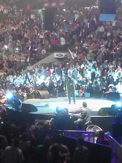 Maribel Gil nos compartió esta fotografía de la "
<a href="https://www.univision.com/radio/el-free-guey/pepe-aguilar-revela-que-es-un-gamer-y-ayuda-a-sus-hijos-leonardo-y-angela-aguilar-con-las-redes-sociales-video">Gira del Adiós</a>" de Vicente Fernández en Dallas.