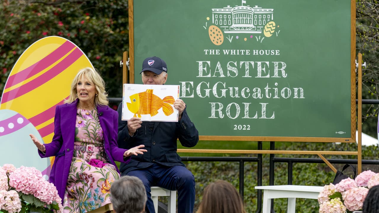 Jill Biden transforma la Casa Blanca en una escuela comunitaria en el Easter Egg Roll