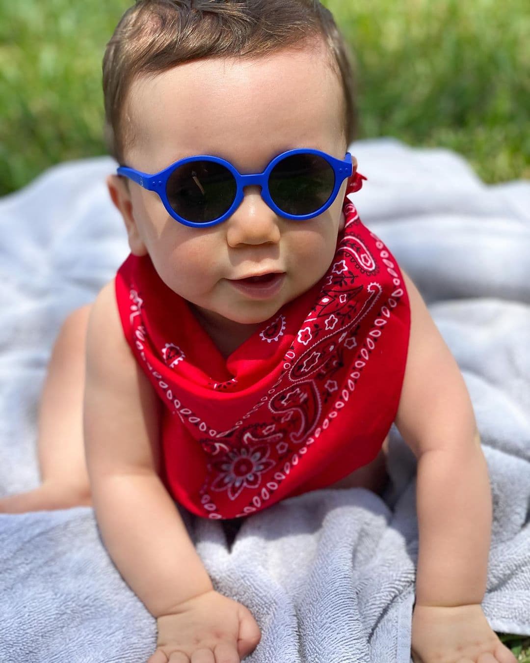 Este bello modelito es Diego, el bebé de nueve meses de Andrea Chediak. La moda es parte de su día a día, pues su mamá es toda una experta.