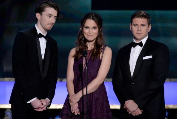Keira Knightley, Matthew Beard y Allen Leech.