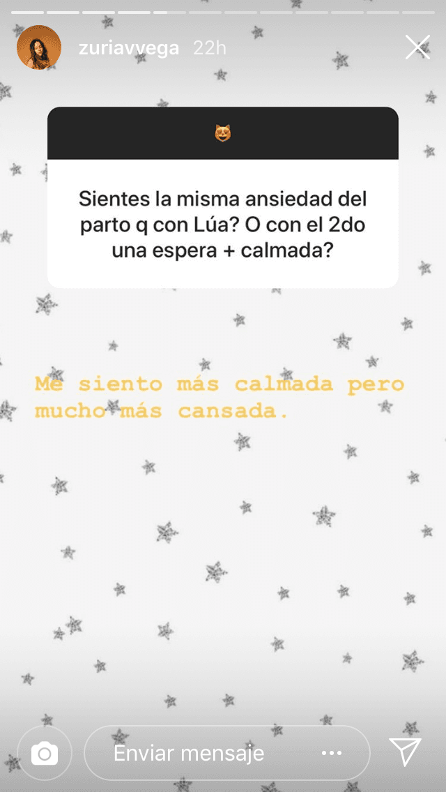 También le cuestionaron si ha sido distinta su experiencia en este segundo embarazo.