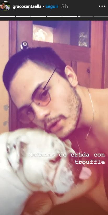 De acuerdo con las publicaciones que hizo el 30 de mayo, amaneció con resaca: "Mañanas de cruda con Trouffle", se lee en el mensaje de Graco.
<br>