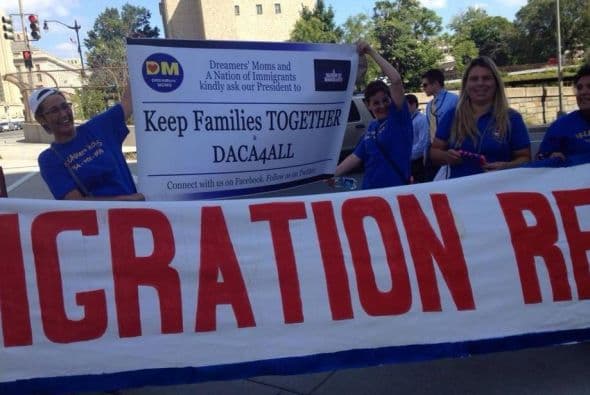 El principal pedido al presidente Obama s que amplíe el DACA de los dreamers a todos los indocumentados. Foto: @immigrantnation2.