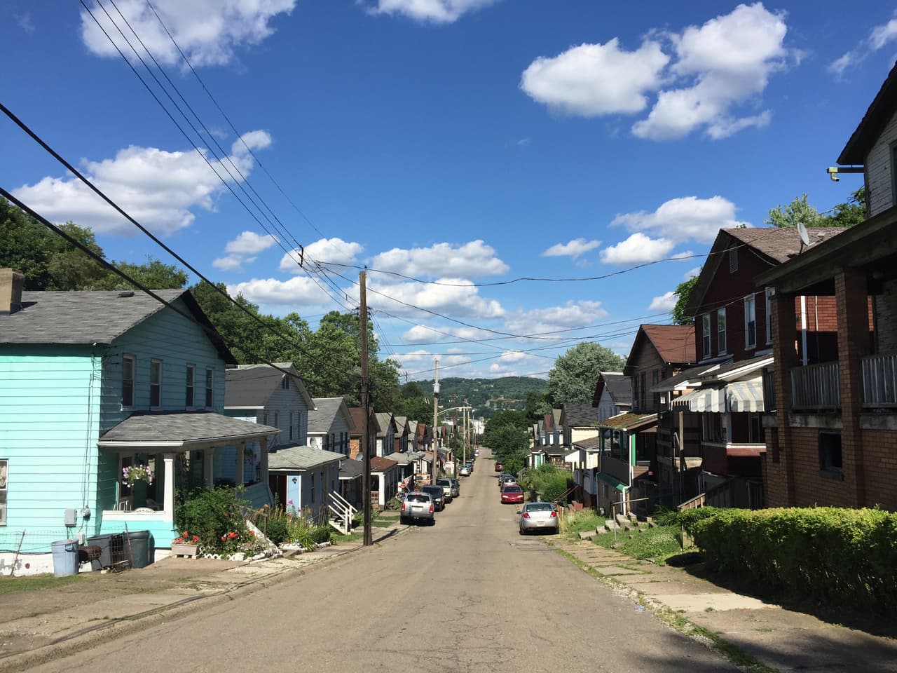Las casas de esta ciudad en Pensilvania son acogedoras y coloridas