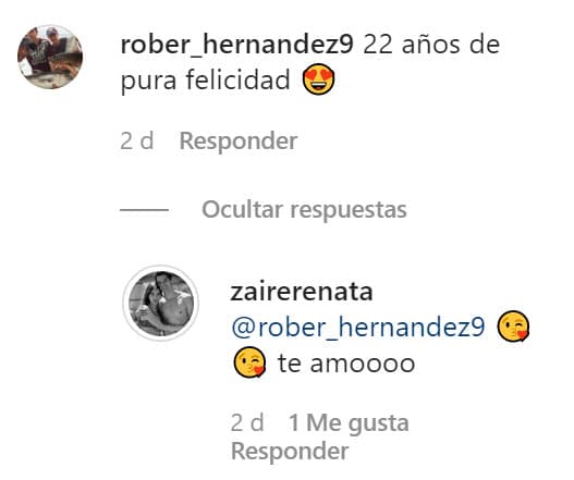 El hijo de 
<a href="https://www.univision.com/famosos/casi-me-quedo-como-la-maldita-lisiada-la-confesion-de-itati-cantoral-tras-superar-un-resbalon-en-tiktok-video">Itatí y Eduardo</a> 
<b>intercambió mensajes</b> con su novia en la publicación.