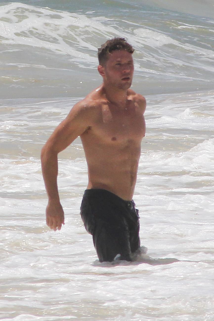 El actor fue a Cancún a disfrutar del Caribe mexicano.