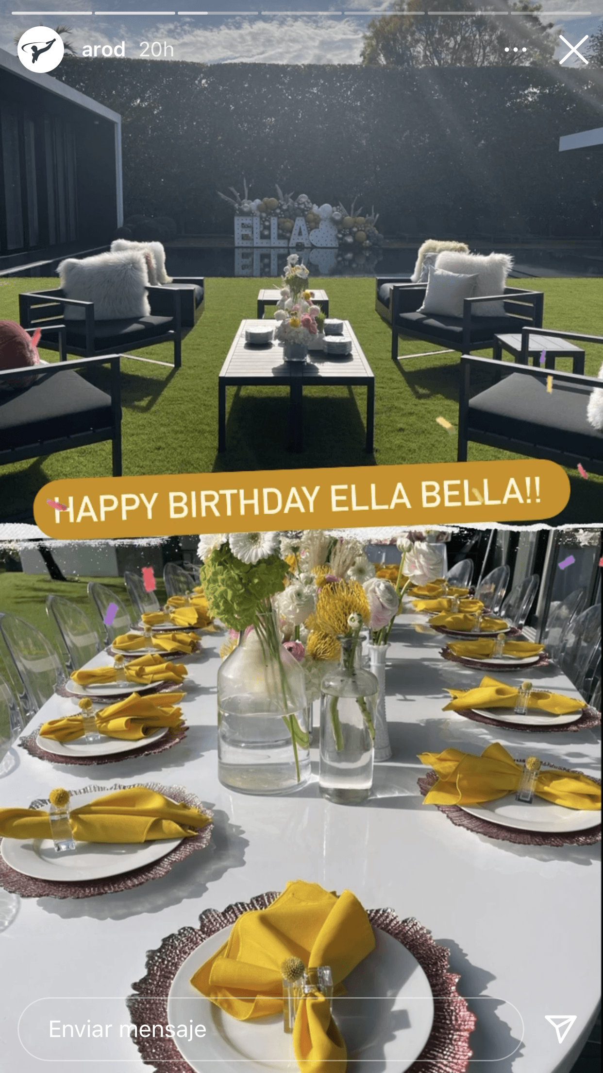 Ya en Miami, colgó fotos de cómo estaba puesta su residencia para celebrar a su hija.
<br>