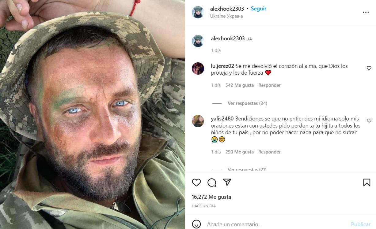 Alex Hook, el soldado de Ucrania que baila en TikTok para que su hija no se preocupe