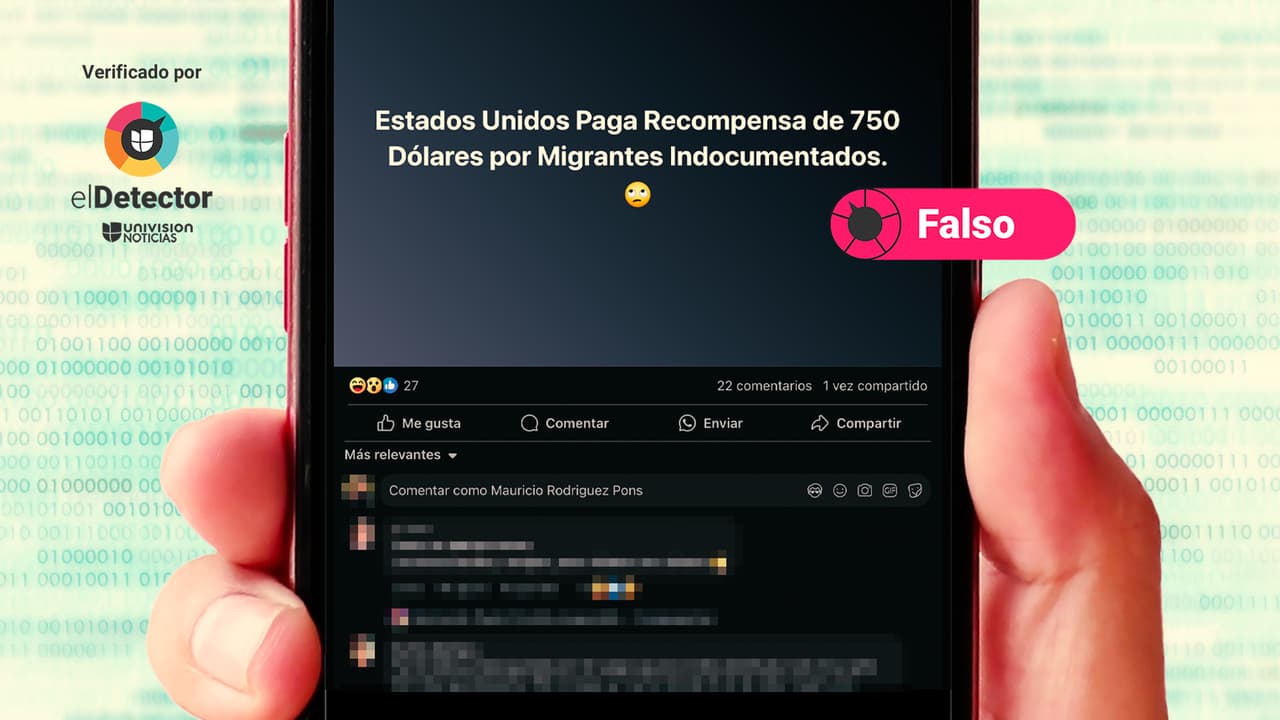 Es falso que ICE esté recompensando con 750 dólares la denuncia de inmigrantes indocumentados