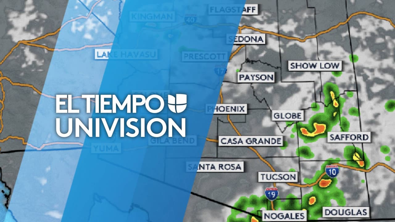 Tormenta sobre el condado Apache capaz de producir granizo del tamaño de una moneda de 5 centavos