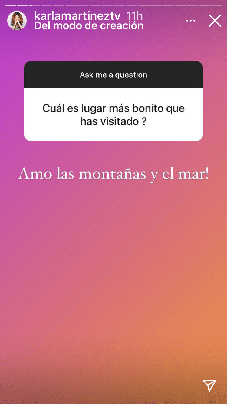 Viajar es una de sus grandes pasiones, y compartir grandes postales de sus viajes es algo que sus seguidores agradecen.