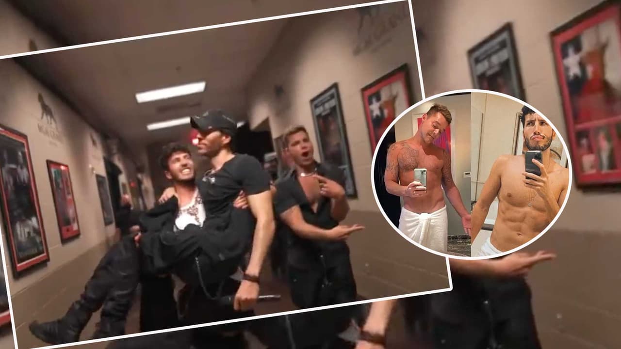“Los entoallados”: Ricky Martin y Sebastián Yatra parecen retar a Enrique Iglesias a dejarse ver con solo una toalla