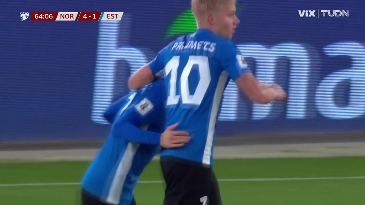 ¡Estonia anota su gol! acorta la distancia y están 4-1