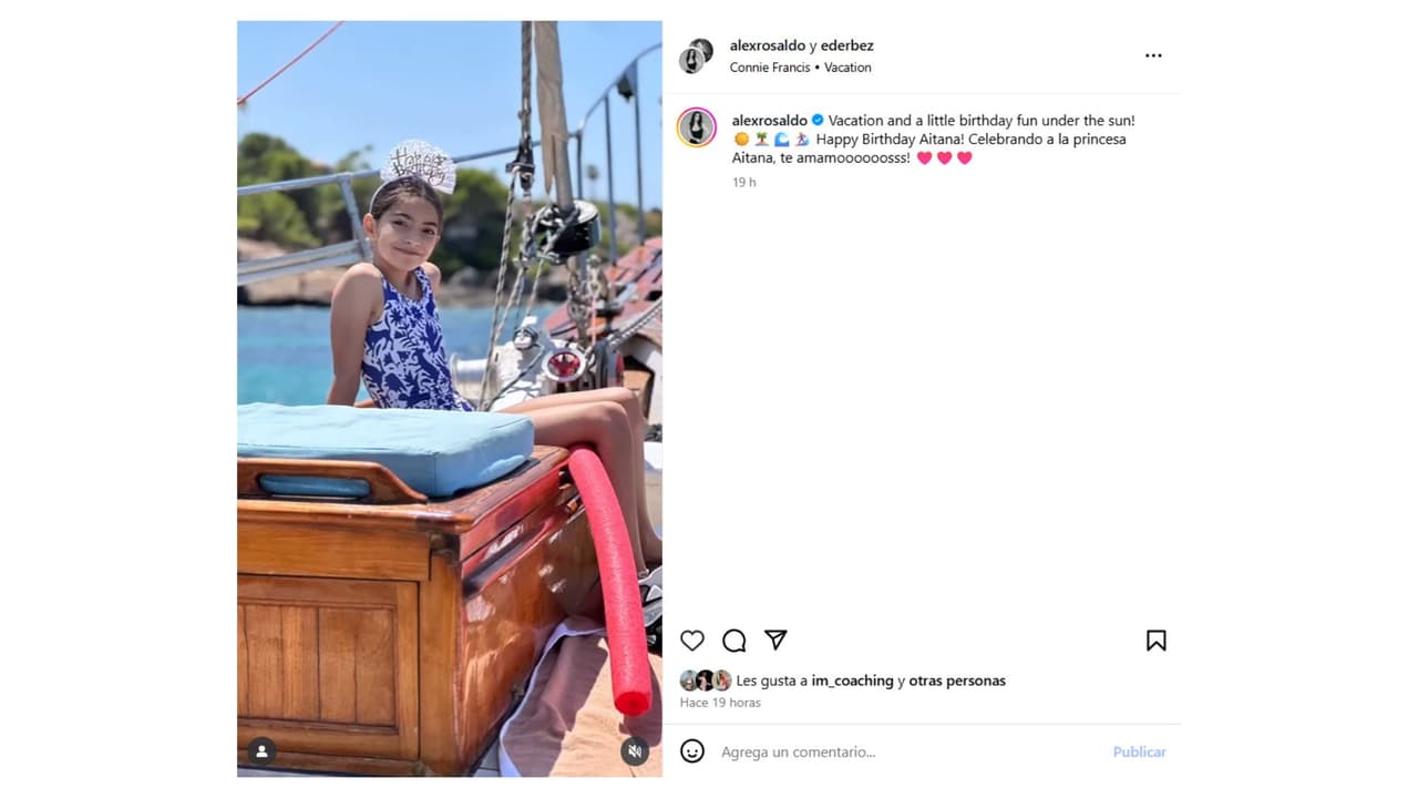 Así luce Aitana Derbez a sus 11 años.